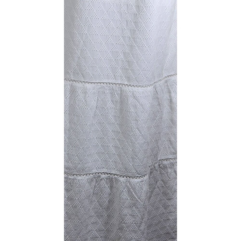 Tommy Bahama Womens Size XS Sleeveless White Eyelet Ruffle Midi Dress NWT --20 - Picture 4 of 12